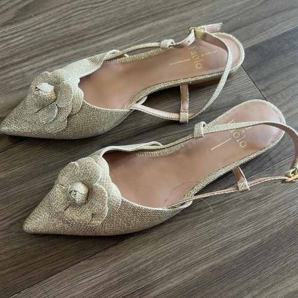 Linea Paolo Gold Flats - Picture 3 of 3